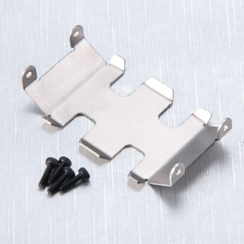 Yeahrun 1/24 Rc Crawler Auto Vrachtwagen Upgrade Vervanging Deel Metalen Bescherming Chassis Skid Plate Voor SCX24 90081 AXI00001 AXI00002