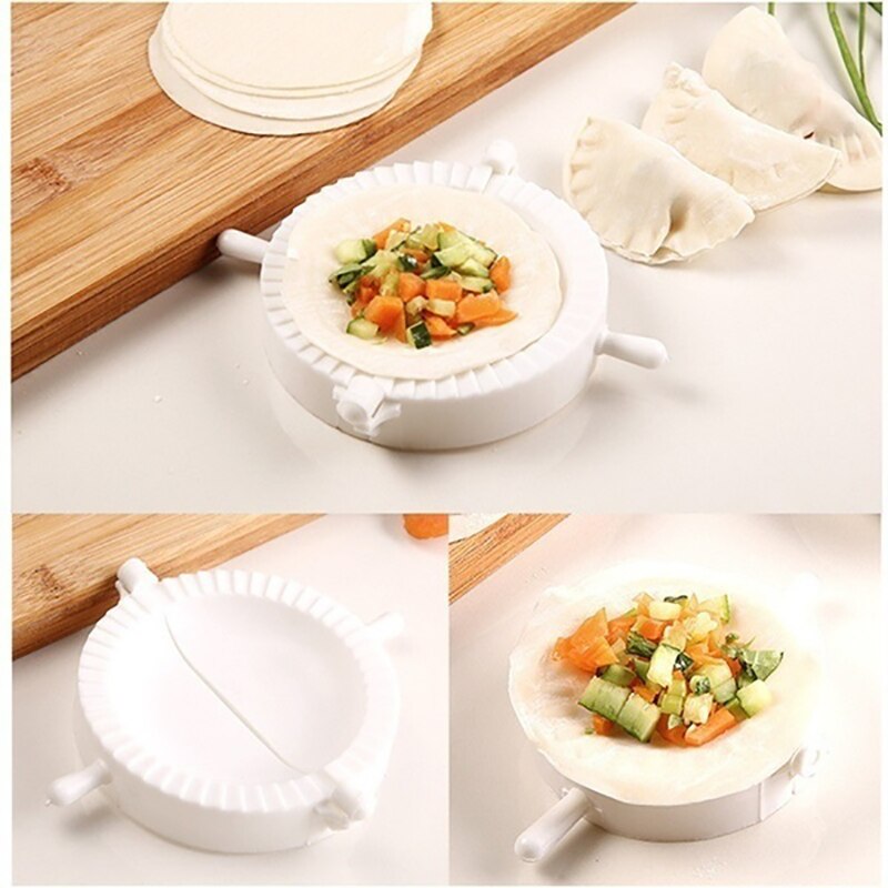 Plastic Dumplings Tool Diy Dumpling Mold Dough Druk Ravioli Mallen Koken Pastry Chinese Voedsel Jiaozi Maker Keuken Tool