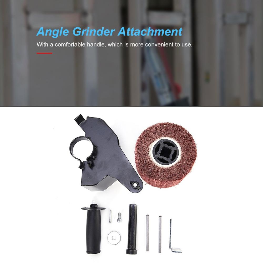 Angle Grinder Attachment Burnishing Wheel Handle Angle Grinder Burnishing Polishing Machine Set Metal Steel Wood Sander