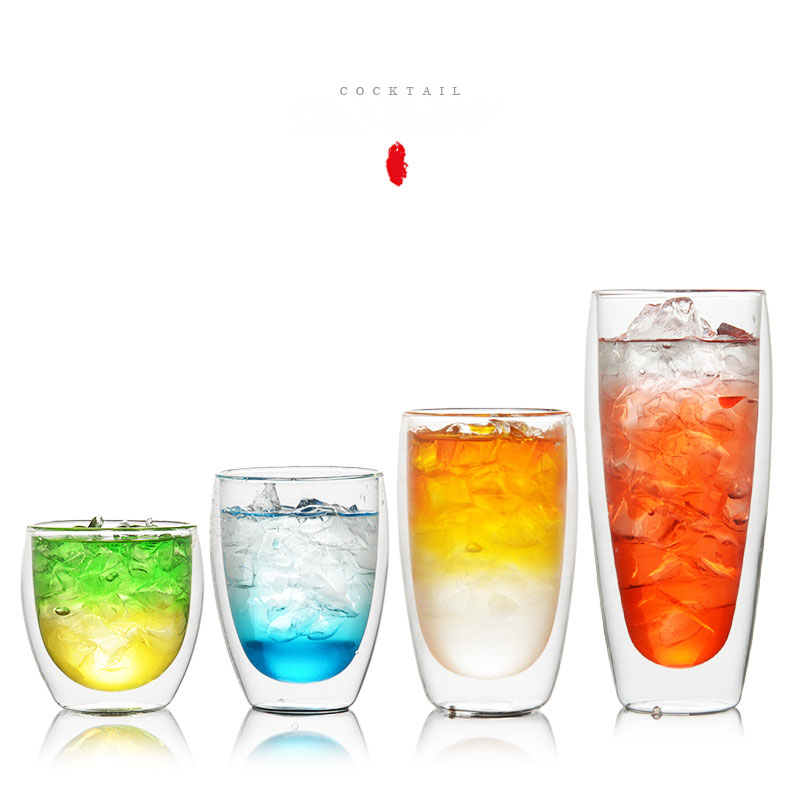 Denemarken Bodum Double Wall Bar Cafe Thee Koffie Cup Cocktail Wijn Bril Verre Thule Tumbler Bicchieri Vetro Xicaras Theekopje