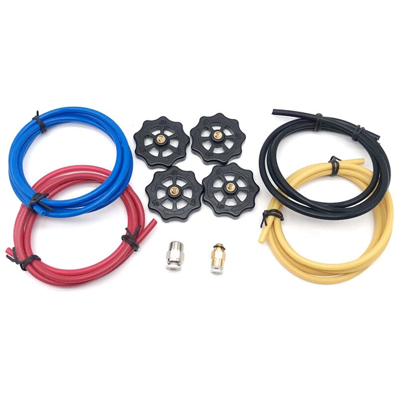 1 Meter PTFE Teflonrohr Für 3D-Drucker + 8 Pneumatik-Verbinder (4x M6, 4x M10)