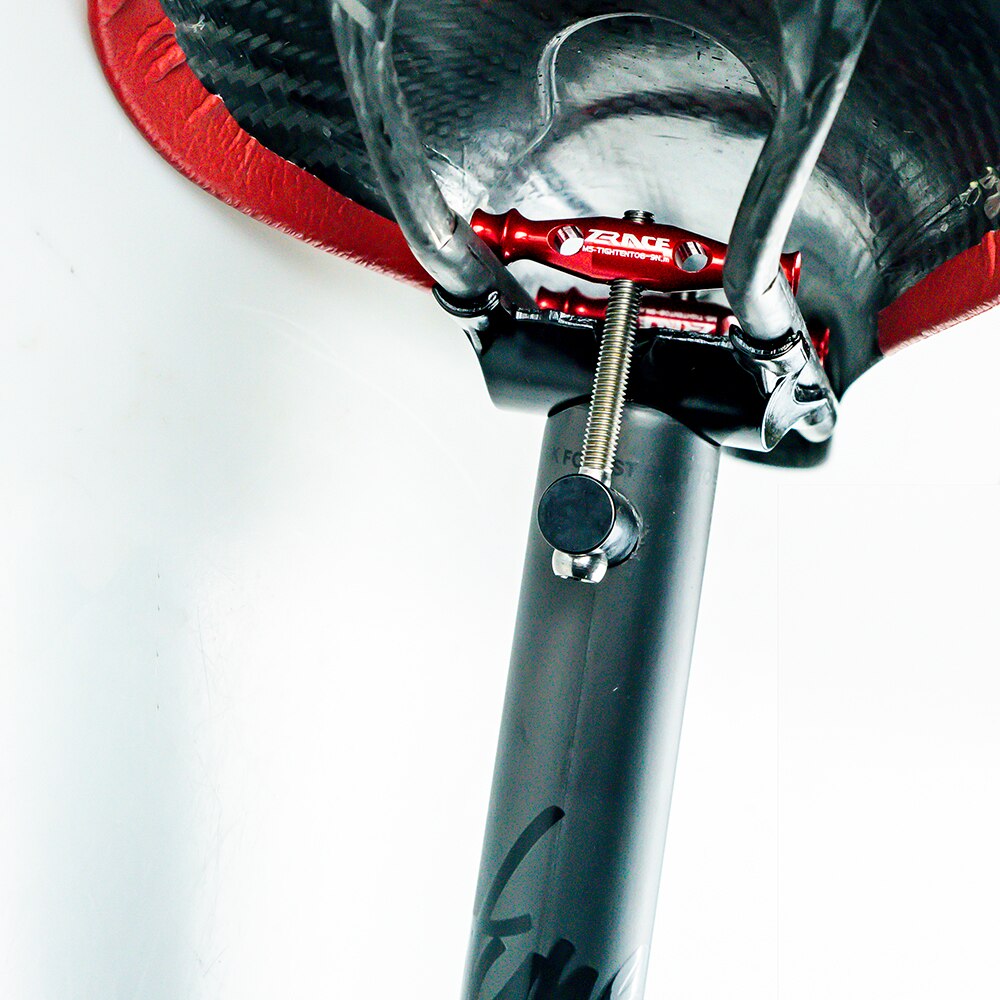 ZRACE extremely lightweight collar for T2 seatpost, 10g a pair-red/black, parts of passion seatpost collar Estremamen