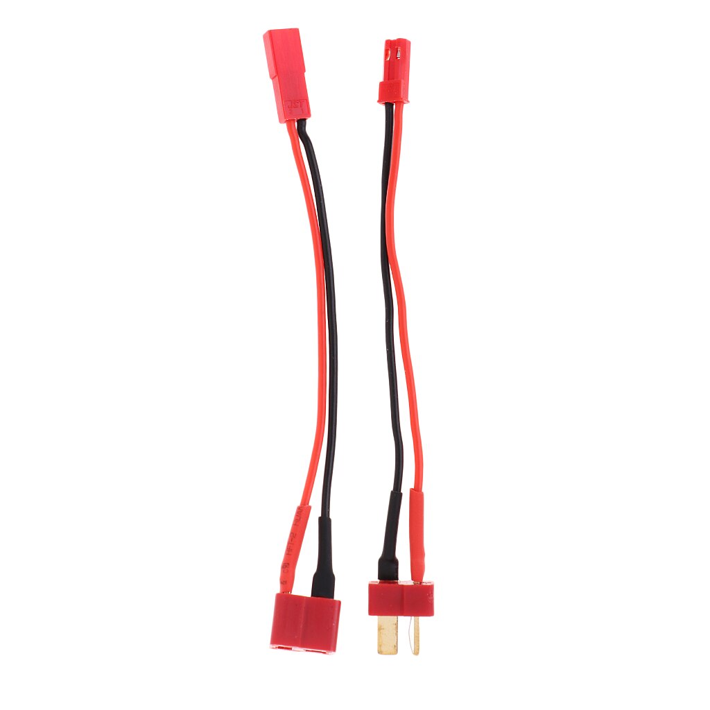 1 paio di adattatori per cavo caricabatterie RC Lipo, Deans T Plug to JST, Set maschio e femmina, cavo in Silicone 14AWG