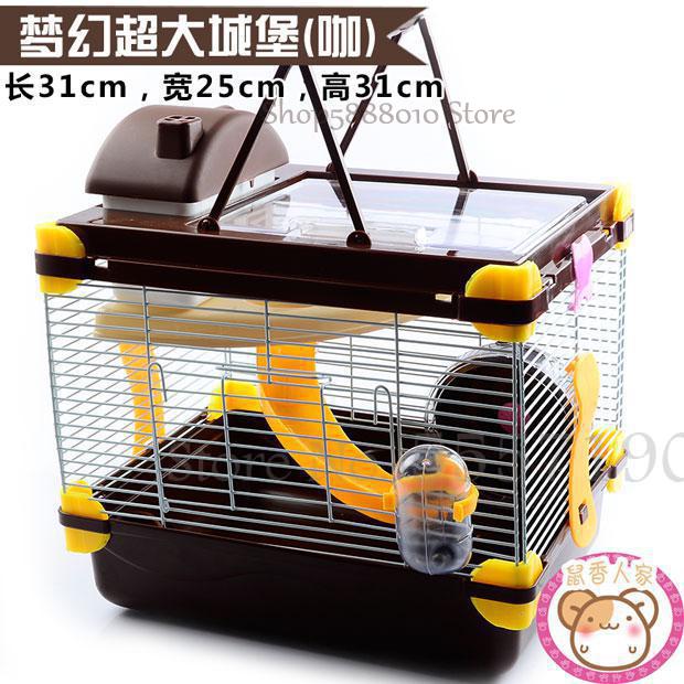 Hamster basic bur blomst pind rottebur overdimensioneret villa 47 persienner dobbelt rotte 60 ekstra store guldbjørn special: 31 x 25 x 31cm 13