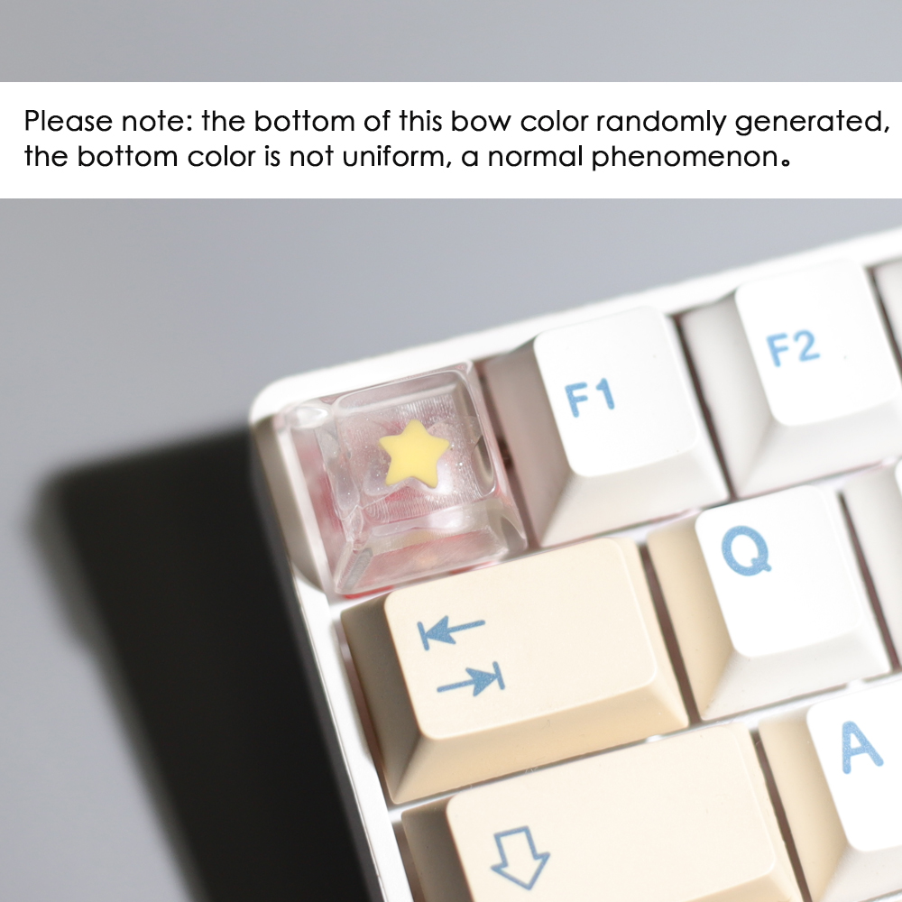 keycaps Voor mechanisch toetsenbord Game Backlit Keycap meisje schattig cadeau ESC Key Transparante cartoon persoonlijkheid Keycap Cherry MX Axis: green