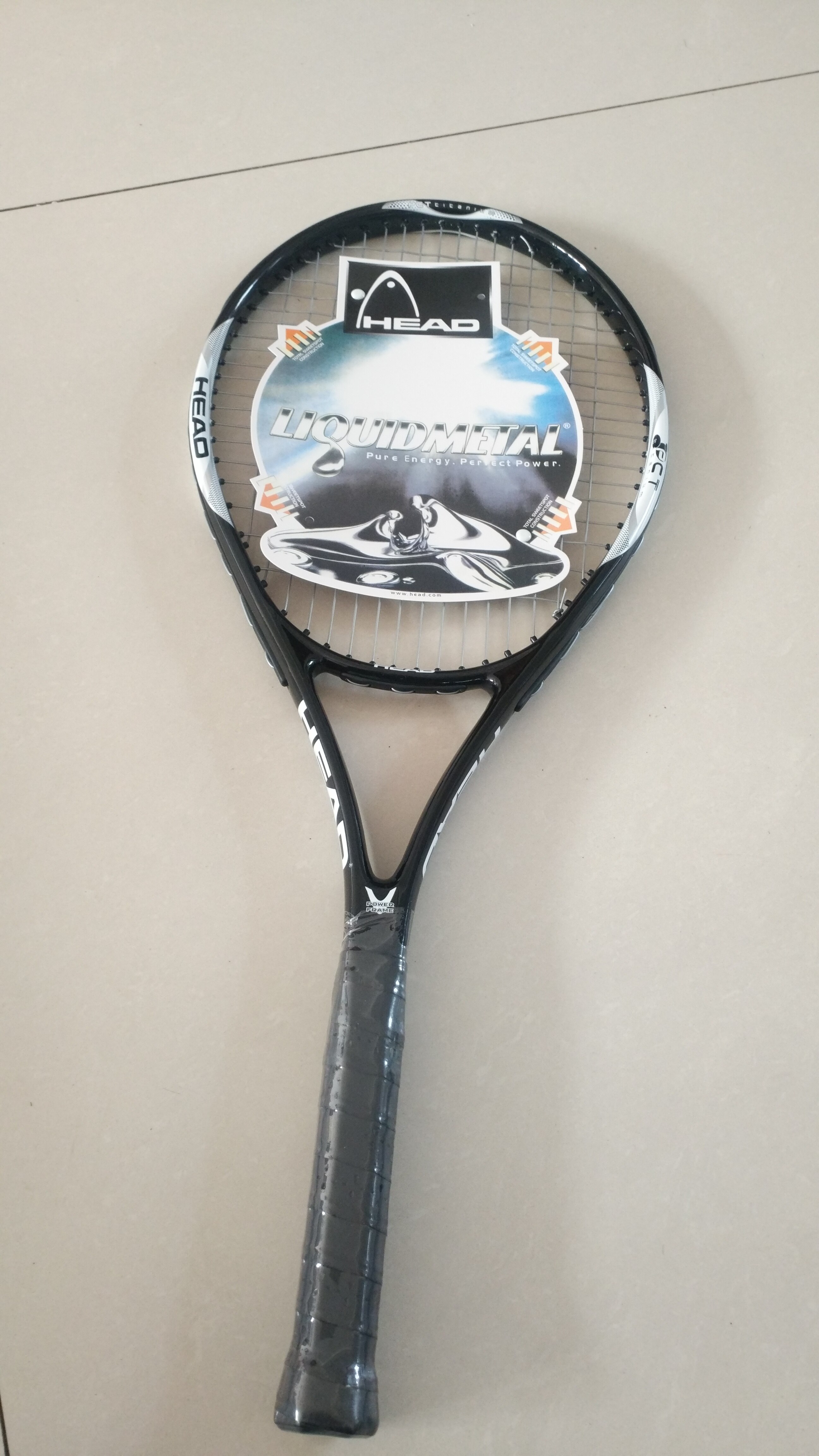 tennis sport Adult tennis racket, carbon fiber: Black