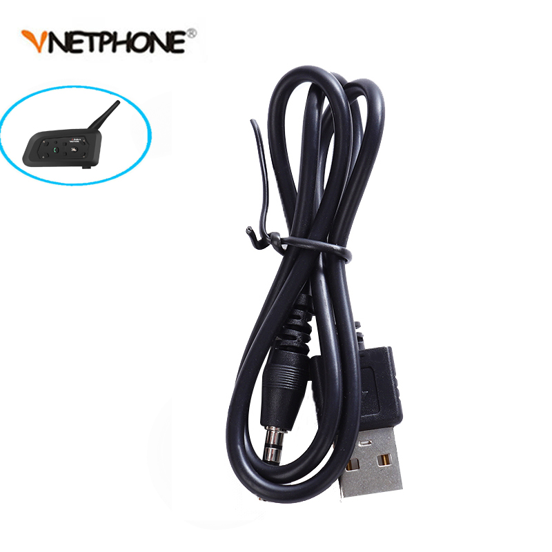 Motorfiets Intercom Accessoires Usb-oplaadkabel Voor Ejeas Vnetphone V6 V4 V4C V6C Pro Fbim Scheidsrechter Helm Intercom Headset