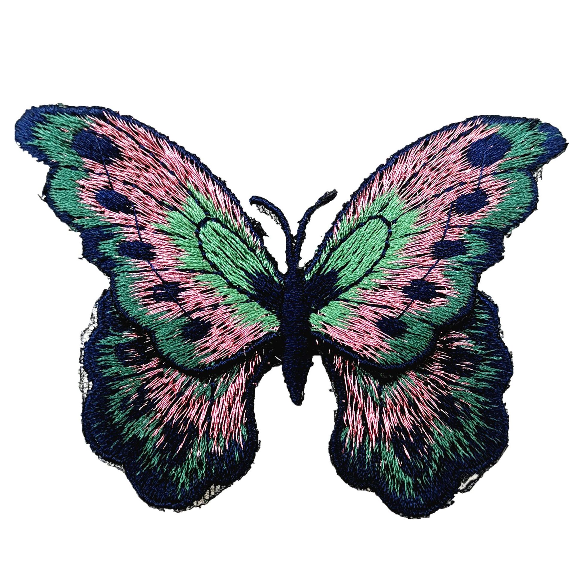 DIY decoratie accessoires 3d bloem Patches goede vlinder borduurwerk Water Oplosbare
