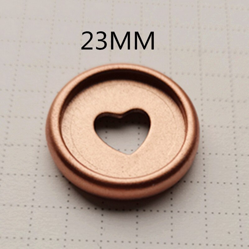 frosted plastic binding ring 100PCS23MM mushroom hole notebook frosted button DIY binding button binding CD: Rose gold