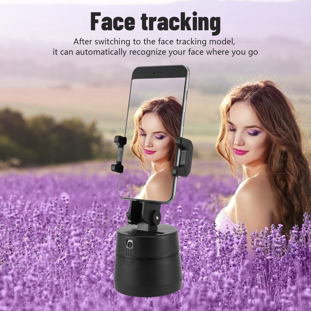 360° Rotation Auto Smart Shooting Selfie Stick Intelligent Follow Gimbal AI-composition Object Tracking Face Stand