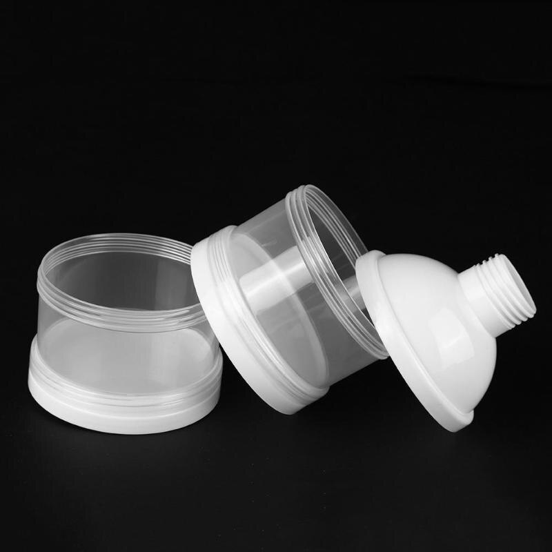Three Grid Portable Milk Powder Formula Dispenser Food Detachable Container Storage Feeding Box Baby Food Storage Box