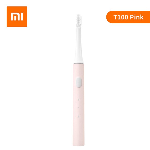 Xiaomi mijia sonic sähköhammasharja  t100 ultraääni automaattinen hammasharja usb ladattava ipx 7 vedenpitävä kaksi kirkasta tilaa: T100 vaaleanpunaista
