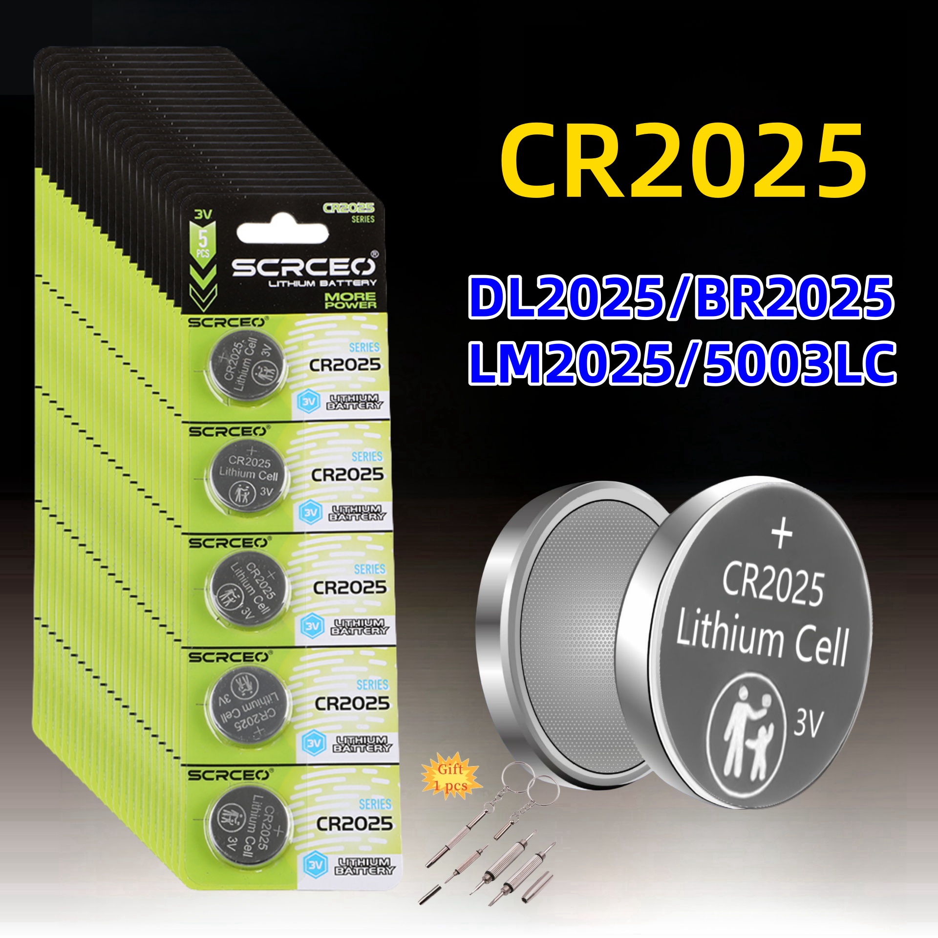 2-50PCS 3V CR2025 CR Lithium Button Battery DL2025 BR2025 5003LC LM2025 Coin Cell Watch Batteries For Toys Clock Computer