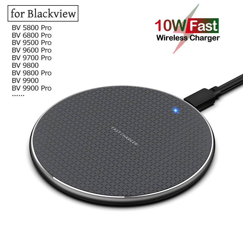 Qi 10W Fast Wireless Charging for Blackview BV5800 BV6800 BV9500 BV9600 BV9700 BV9800 BV9900 Pro Plus Wireless Phone Charger