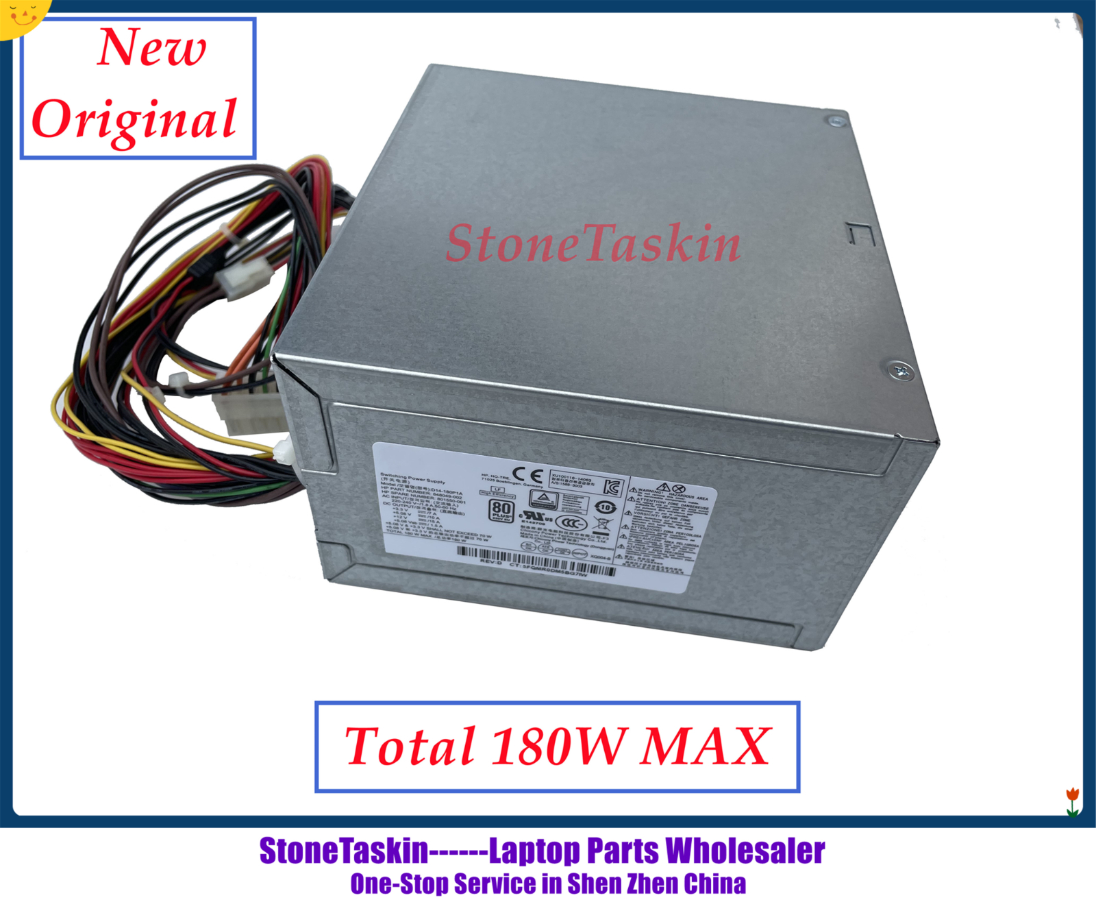 StoneTaskin nowy D14-180P1A 848049-002 801550-001 do HP Prodesk 280 400 480 490 G1 G2 G3 MT 180W w M-SATA zasilacz do komputera stacjonarnego