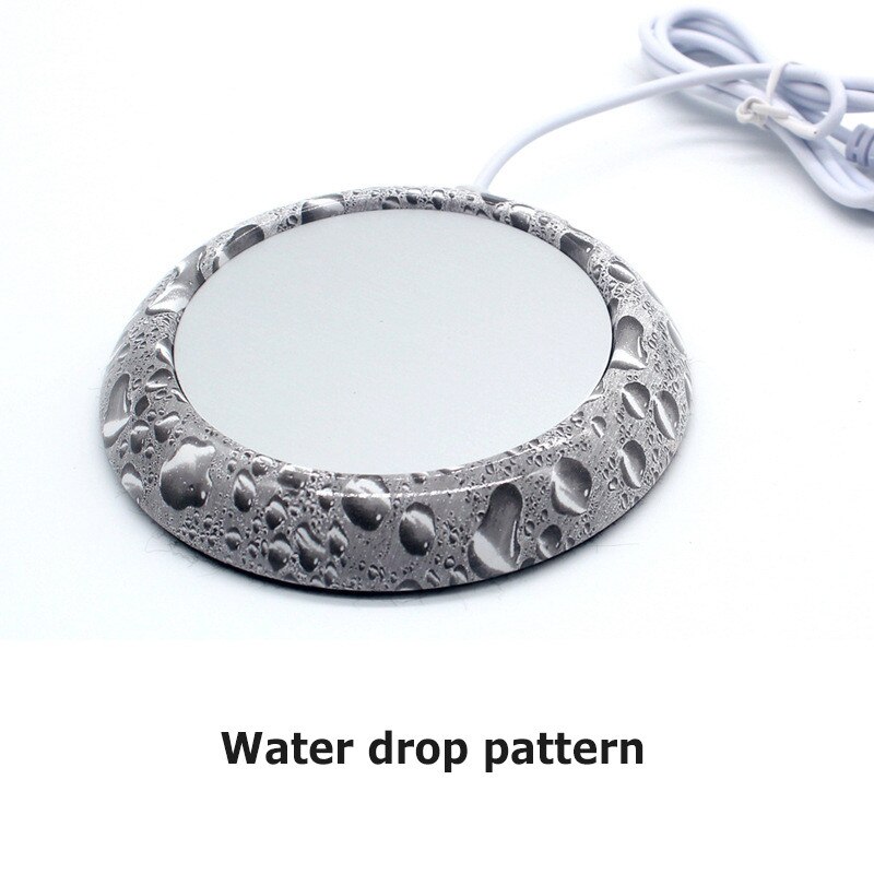 Taza de grano de madera USB portátil calentador de calor taza para bebidas estera mantener la bebida calentador tazas posavasos Oficina: style 5