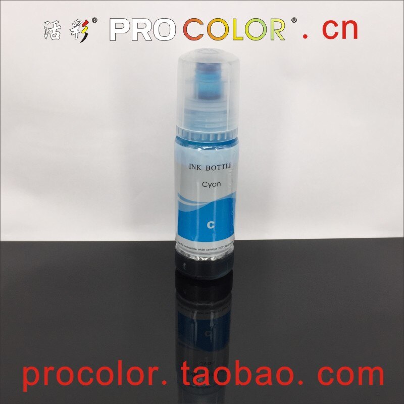 T 102 502 T502 EcoTank CISS Dye ink refill kit For Epson ET-2700 ET-2750 ET-3700 ET-3750 ET-4750 ET 2700 2750 3700 3750 printer: 70ML-Cyan-Dye ink