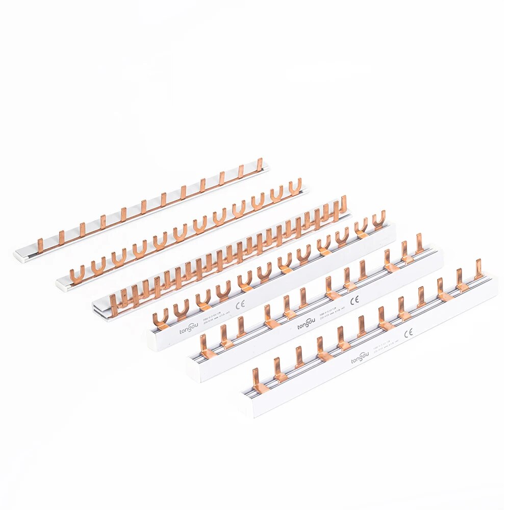 PIN TYPE Fork Type Koperen Busbar voor Distribution Box Circuit Breaker MCB 63A Connector Busbar Verbinding