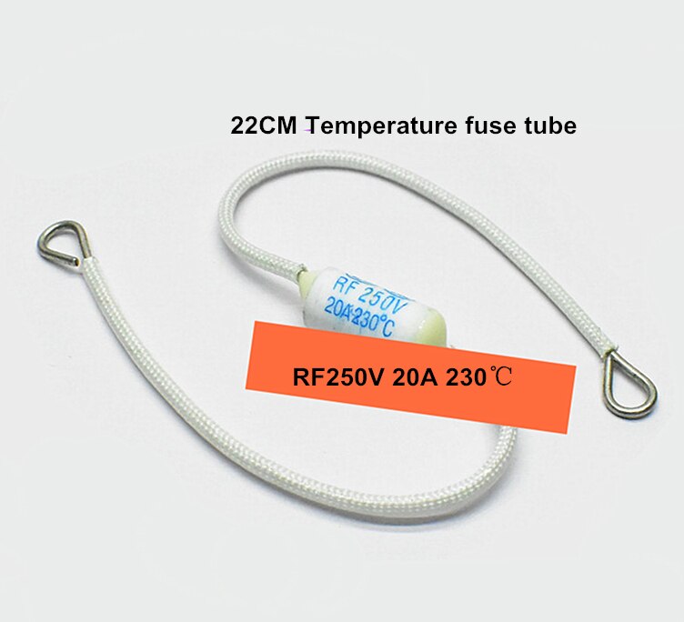 22CM RF 250V 20A rijstkoker temperatuur zekering buis 230 graden Keramische bescherming oververhitting zekering draad