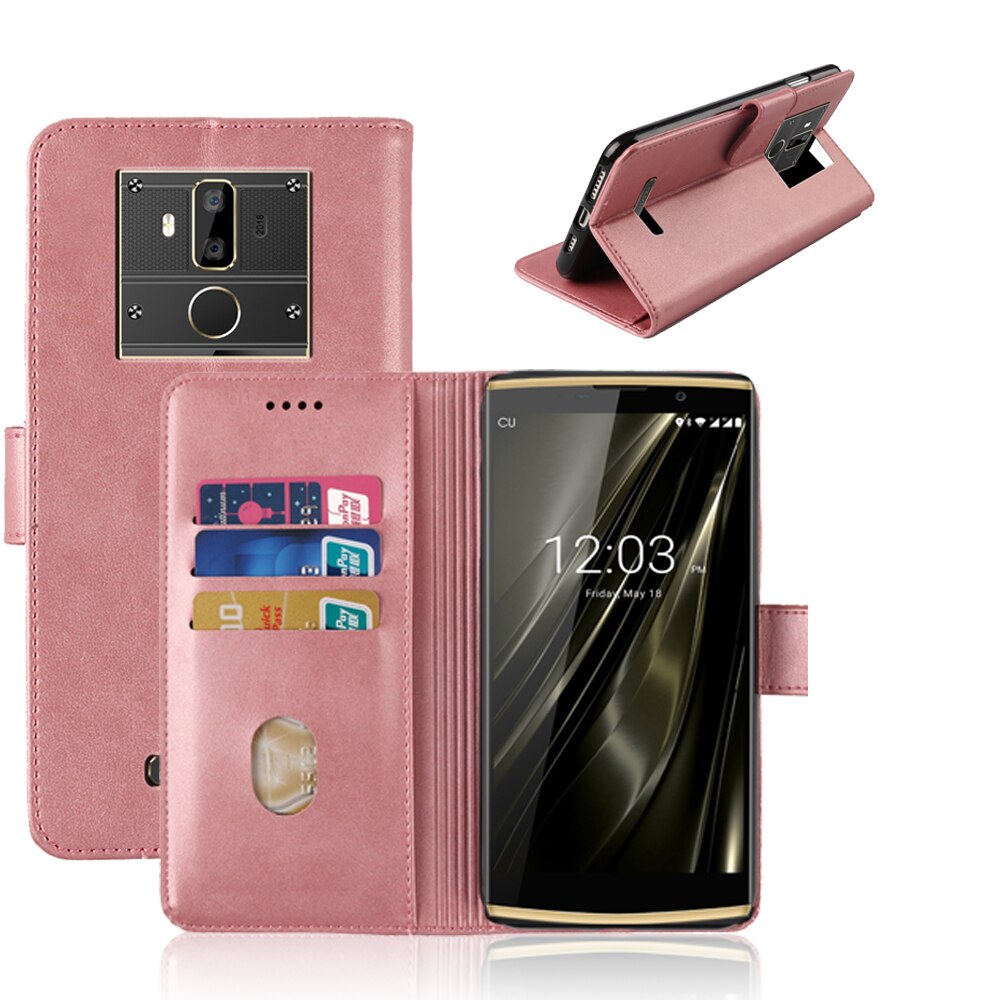 SRHE Cover For Oukitel K7 Case Flip Leather Luxury Silicone Magnet Wallet On Case For Oukitel K7 Cover Cases Capa: Rose Gold