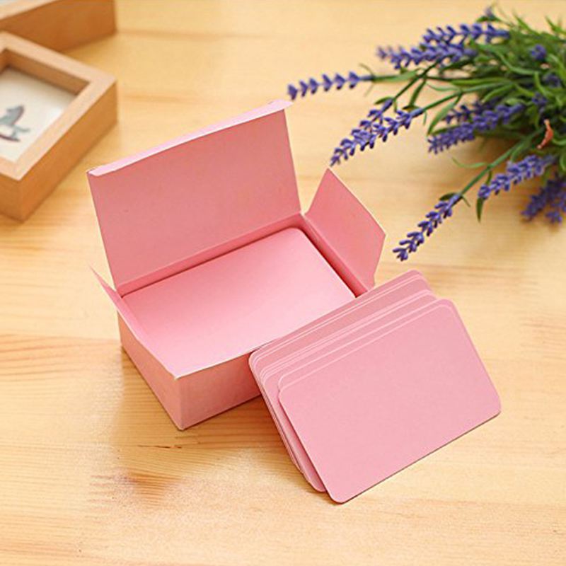 100 memory cards Blank DIY graffiti word cards net Small memo pad blocks Memorandum note Blank word cards