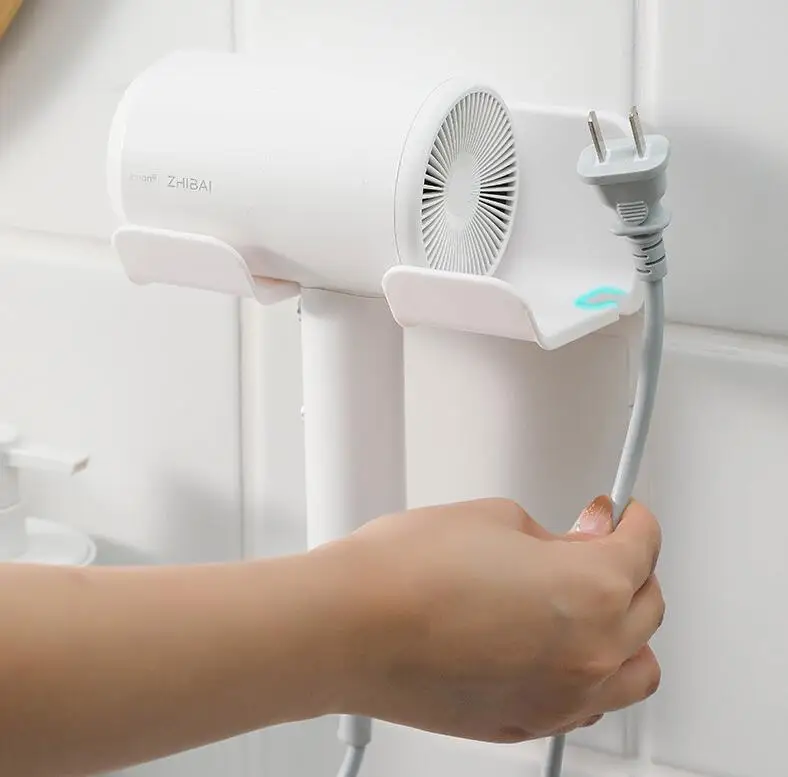 Föhn Houder Aan De Muur Gemonteerde Stijltang Droger Haarstandaard Badkamer Organizer Planken Wasruimte Organisatie Planken