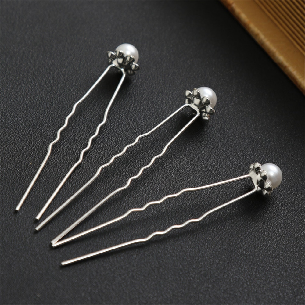 20 piezas Chic cristal Rosa flor horquillas Boda nupcial horquillas dama de honor joyería Mujer Accesorios para el cabello