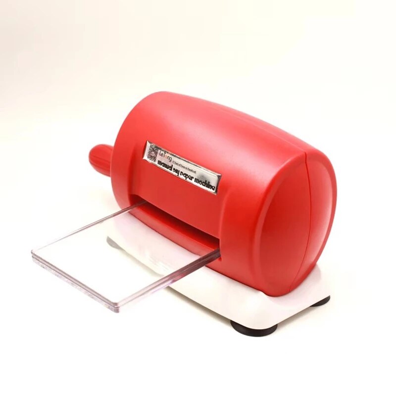 Máquina troqueladora de plástico para manualidades, herramientas de corte de álbum de recortes, práctica, bricolaje: Rojo