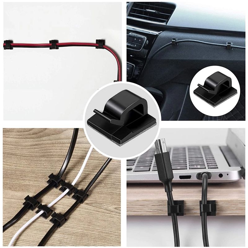 50 stücke Auto Kabel Clips Selbst-Kleber Kabel Management Draht Halter Organizer Klemme Selbst-klebe Licht Clips Auto draht Clip