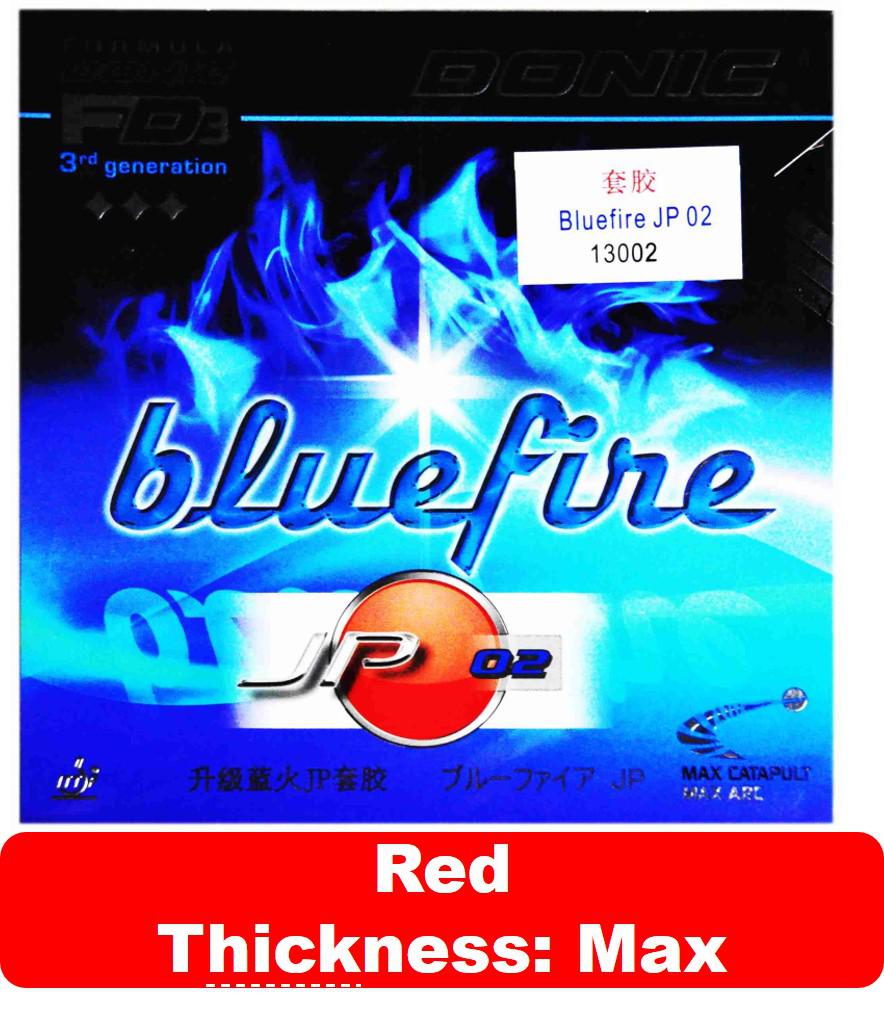 Original Donic Bluefire Jp01 Turbo Jp02 Jp03 Table Tennis Rubber Pimples In Ping Pong Sponge Tenis De Mesa: JP02 red max