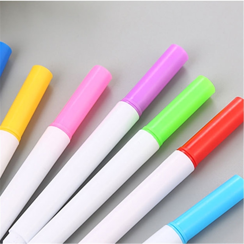 8 Kleuren Uitwisbare White Board Marker Pen Whiteboard Marker Krijt Glas Keramiek Kantoor School Art Marker Kleurrijke Inkt