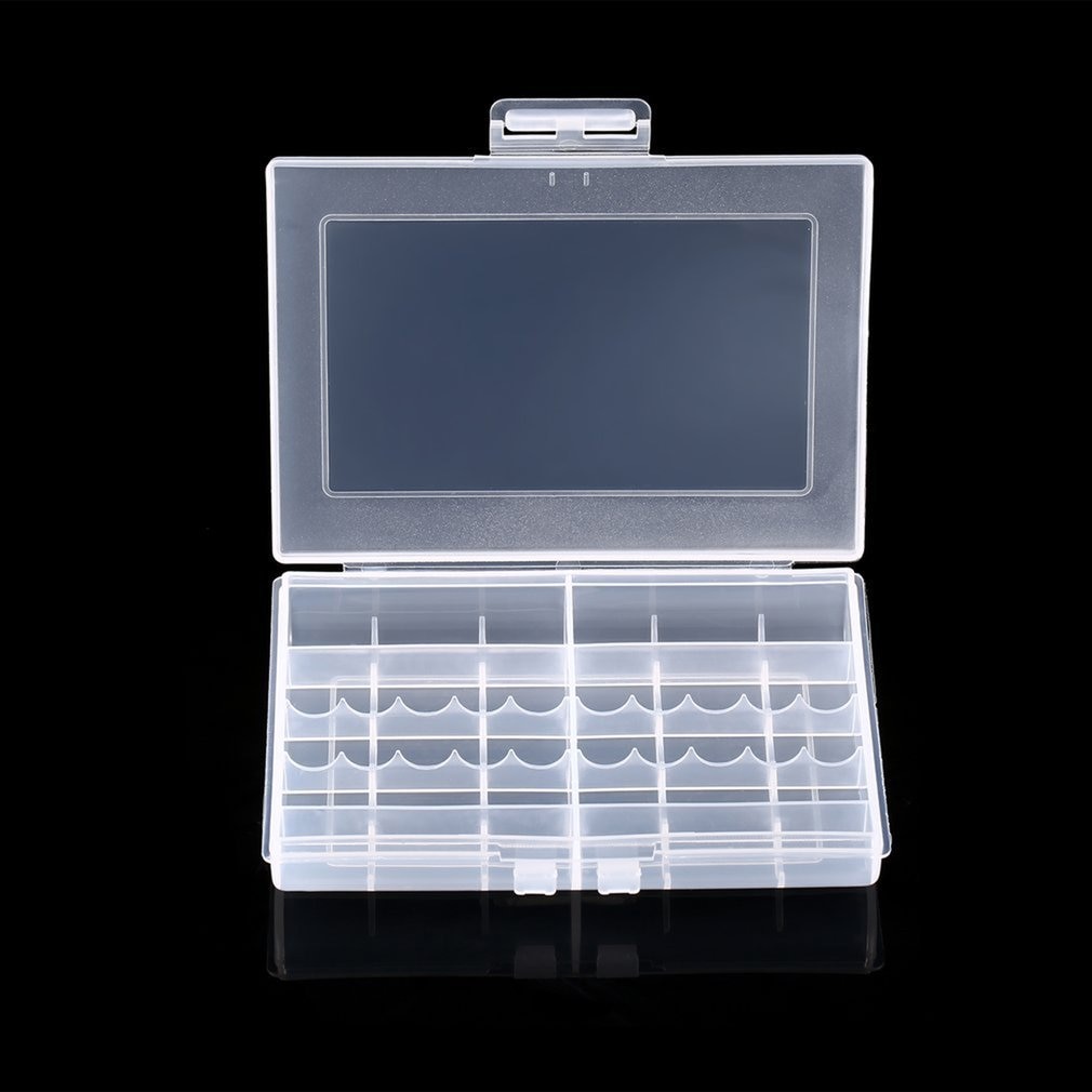 Leise 8002 Case Batterijen Storage Case Houder Accu Box Transparant Hard Plastic Voor 10 X Aa Of 14 Een aaa Batterij Acehe