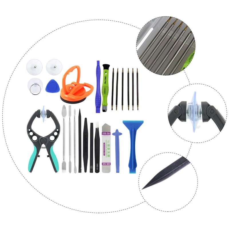 1 Set of 24 Pcs Mobile Phone Display Screen Repair Tools Phone Repair Tool Kit