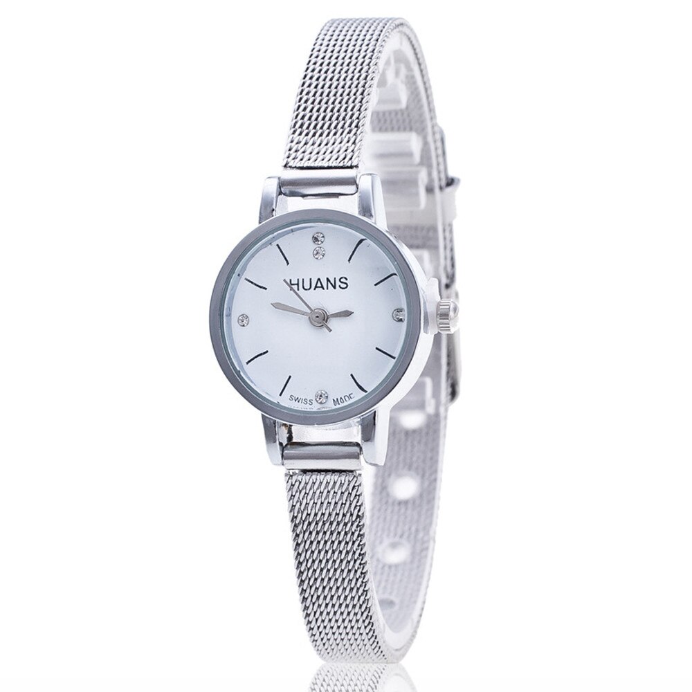 Vrouwen Horloges Zegarek Damski Reloj Mujer Dameshorloge Zilver Rvs Mesh Band Polshorloge Relogio Feminino: B