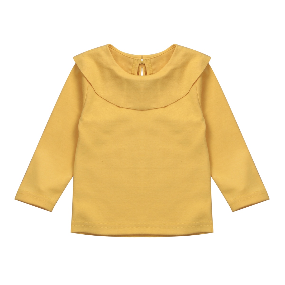 Baby Girls Kids Basic Cotton T-shirt Newborn Infant Long Sleeve Tops Clothes