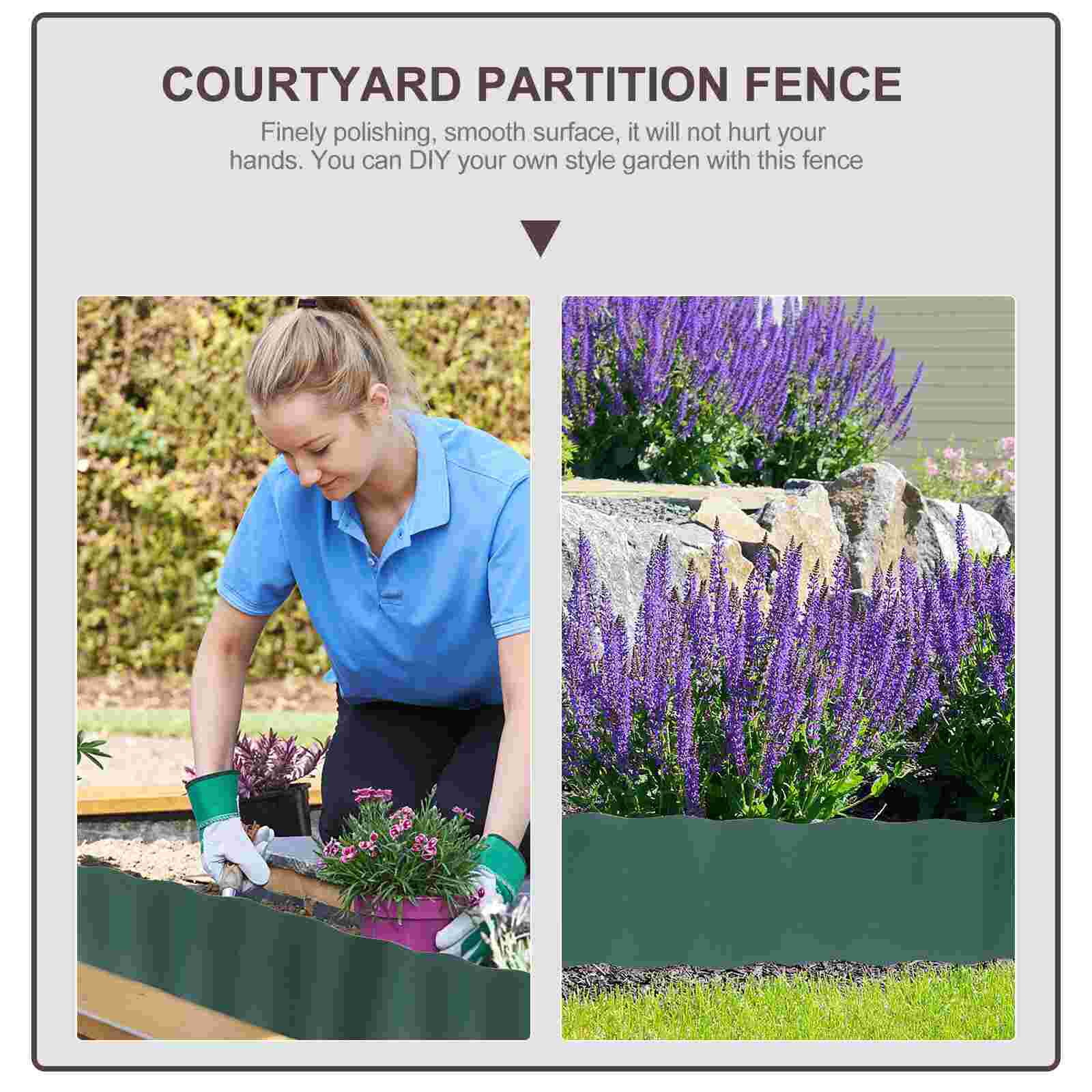 Plastic Fence Courtyard Partition Fence Garden Plant Fence Outdoor Lawn Fence