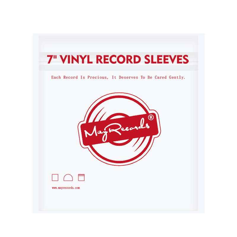 Manchon extérieur en plastique vinyle pour enregistrement, refermable, 4 Mil, couverture pour enregistrement de 7 pouces, 45 tr/min