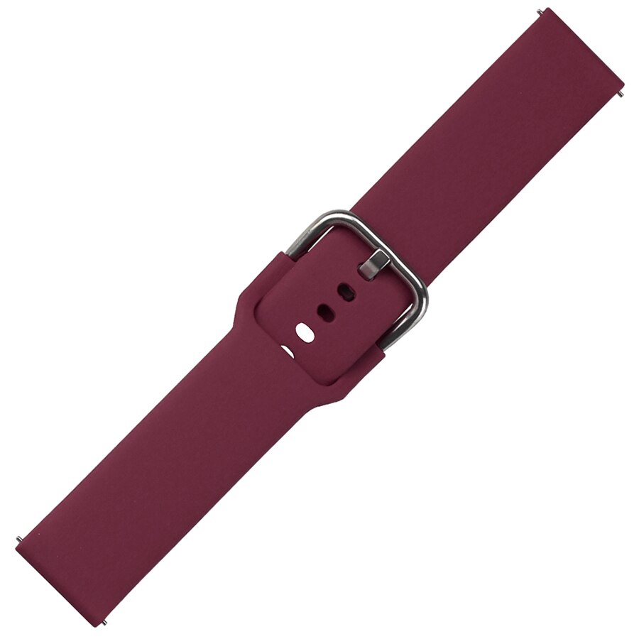 Watch Band for Xiaomi Haylou LS01 Strap Silicone Replacement Band Bracelet for Haylou LS01 Smart Watch Wristband Accessories: Wine red