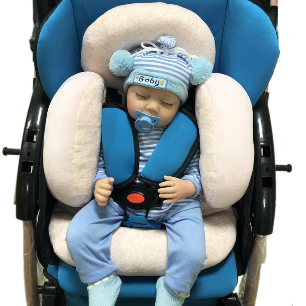 Baby klapvogn pude bilsæde tilbehør blødt åndbart hoved og krop støtte pude sædeunderlag til spædbarn nyfødt beskyttelse
