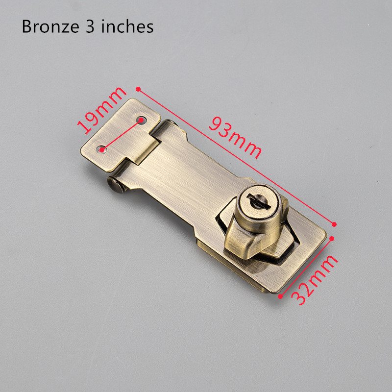 Punch-free With Lock Drawer Locks Letter Box Locker Double Door Cabinet Lock Office Cabinet Security Combination Lock: Nickel