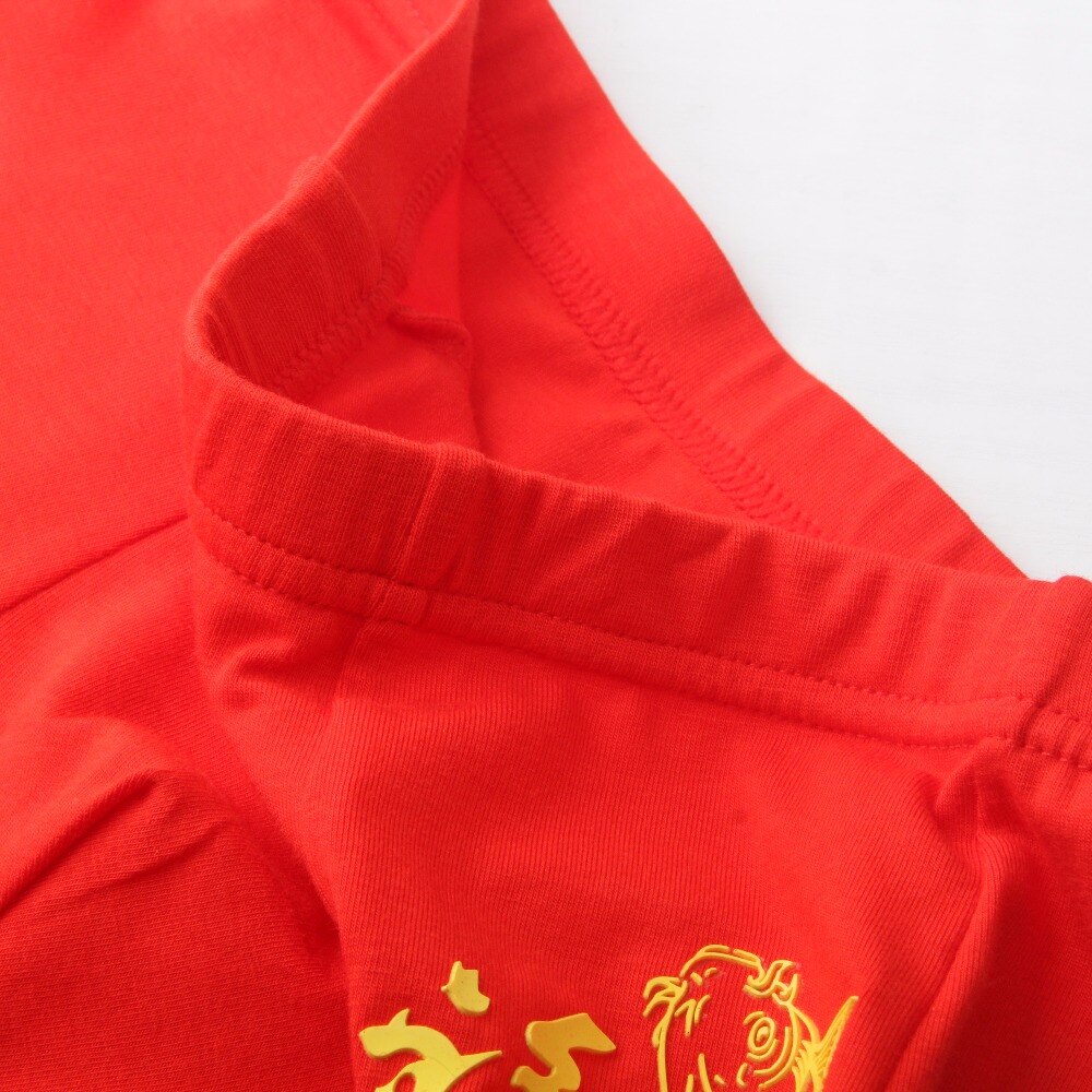 Boxer rouge pour garçons et filles, sous-vêtements pour enfants, 5-12T, lot de 2 pièces, nouveauté