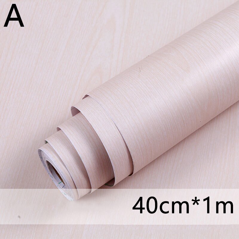 1M Waterdicht Hout Vinyl Behang Roll Zelfklevende Contact Papier Deuren Kast Desktop Moderne Meubels Decoratieve Sticker: A