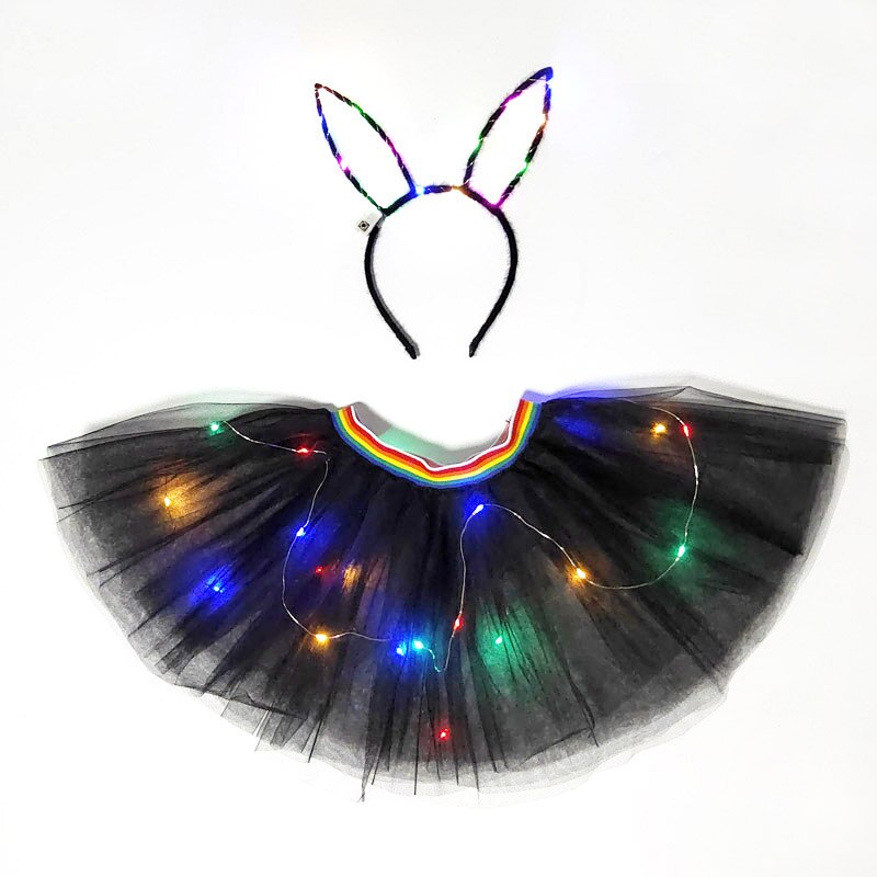 Colorful Led Luminous Costume Clothes Dancing LED Growing Lighting Robot Suits Clothing birthday skirt Set Event Party