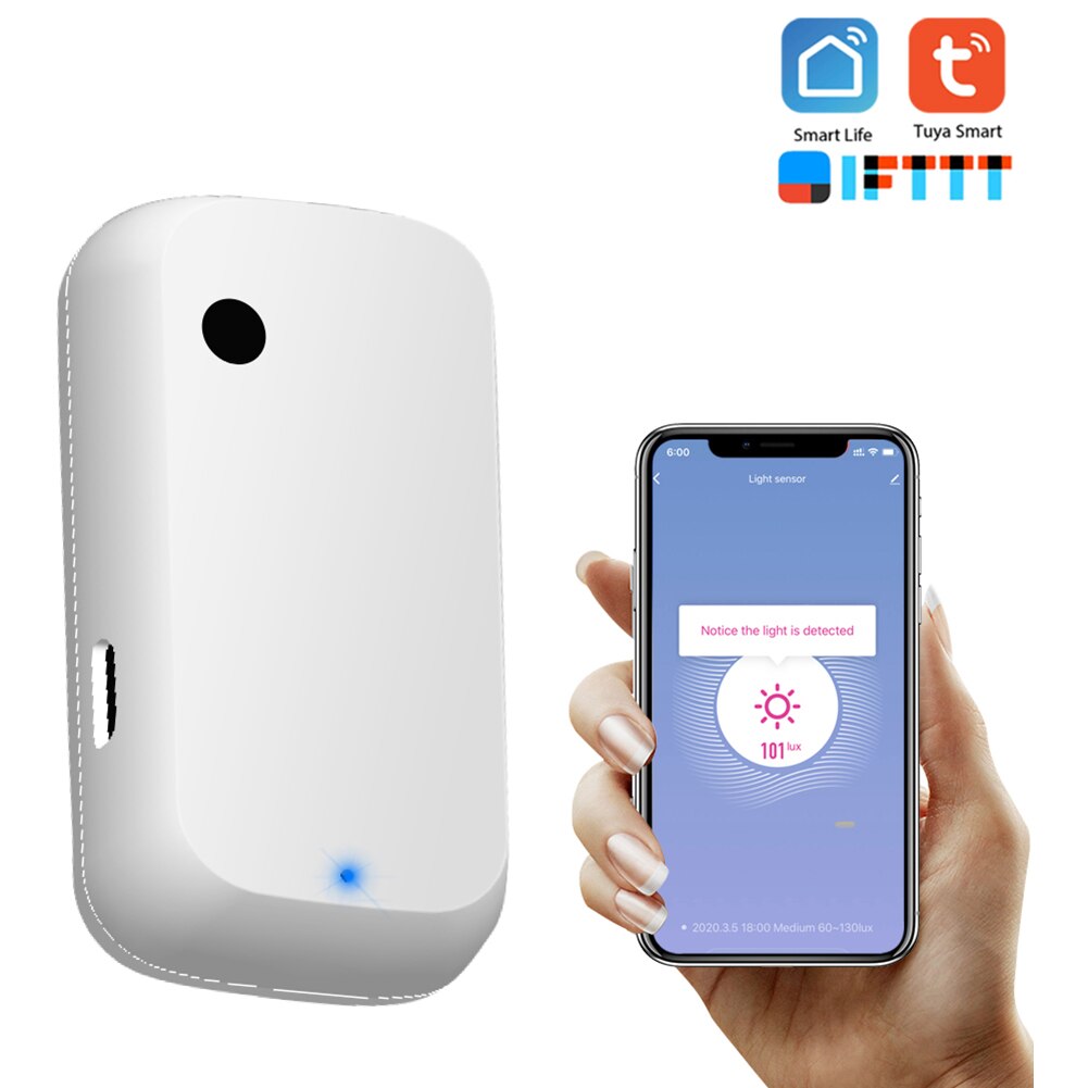 APP Wireless Control Sensor Smart Linkage WiFi Light Sensor Lighting Sufficient Enduring Ruggedness Brightness