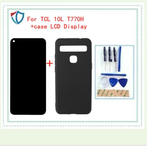 Voor Tcl 10L T770H Lcd-scherm + Touch Screen + Case Digitizer Vergadering