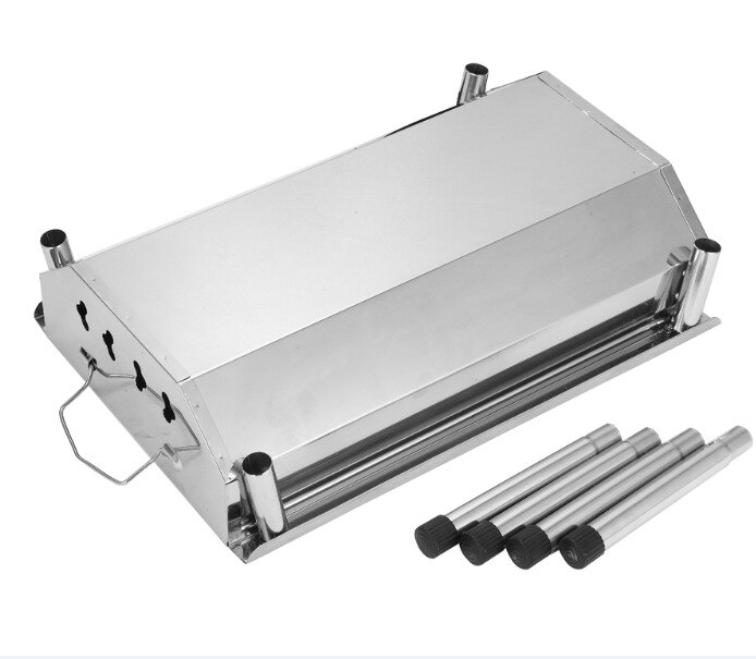 Tykk sammenleggbar grill utendørs kull ovn rustfritt stål grill grill bbq røykgrill bbq grill mini grill kebab
