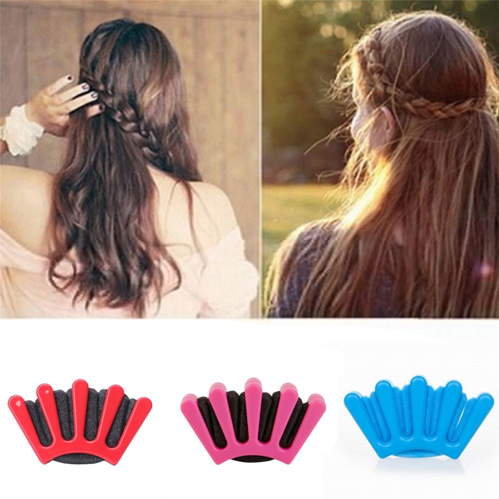 Charmante Franse Stijl 1pcs Vrouwen Meisjes DIY Spons Haar Braider Vlecht Haar Twist Vlechten Tool Hair Styling Tools