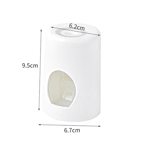 BHeadCat Automatische tandpastadispenser voor wandmontage, tandenborstelhouderset voor badkamer en wastafel, met 6 borstelvakken, 2 magnetische bekers