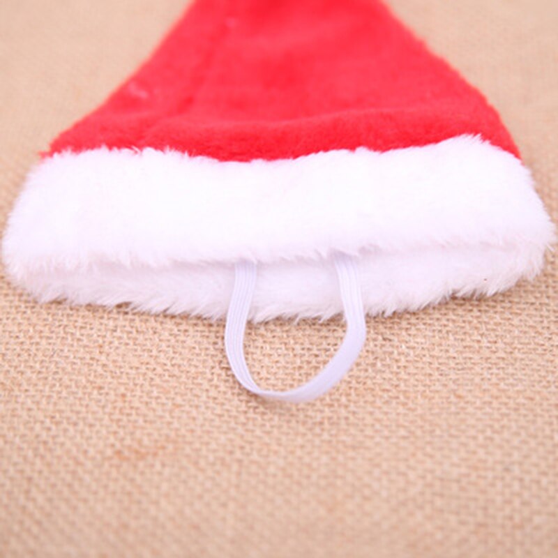 Diy Gelukkig Nieuwjaar Kerst Mini Pluche Rode Hoed Mooie Kat Hond Pet Kerstman Hoed Decoratie Voor Thuis Huisdier