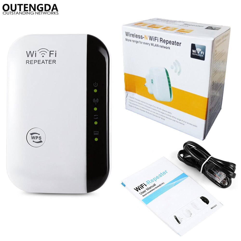 300Mbps Wireless-N WiFi Repeater Network Wifi Routers Signal Amplifier Range Extender 802.11n/b/g Wi Fi Repetidor WPS Encryption